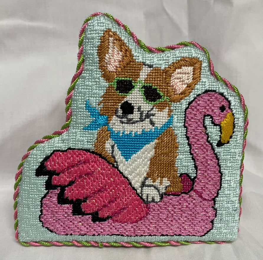 #8 August dog with stitch