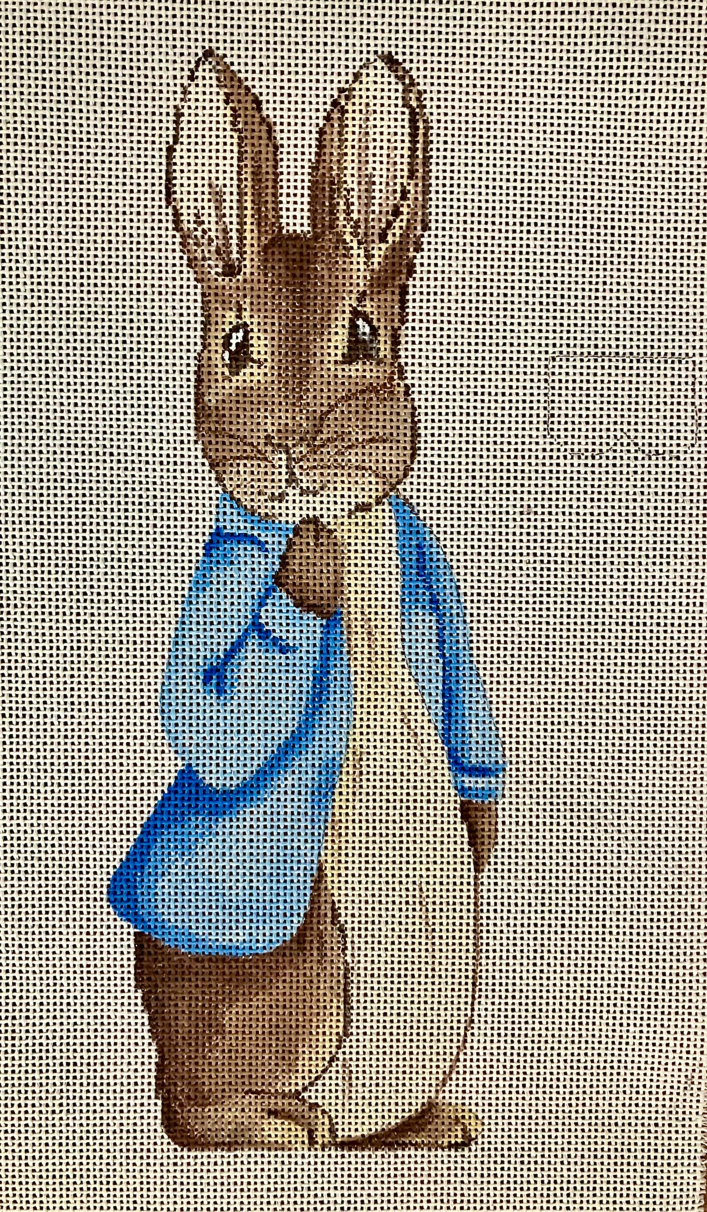 Boy Bunny tooth pillow
