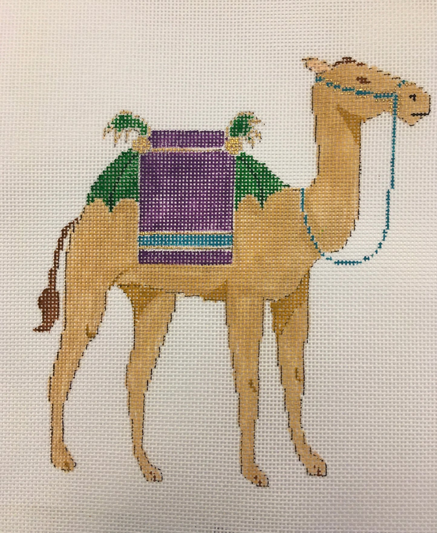 Nativity Standing camel with stitch guide