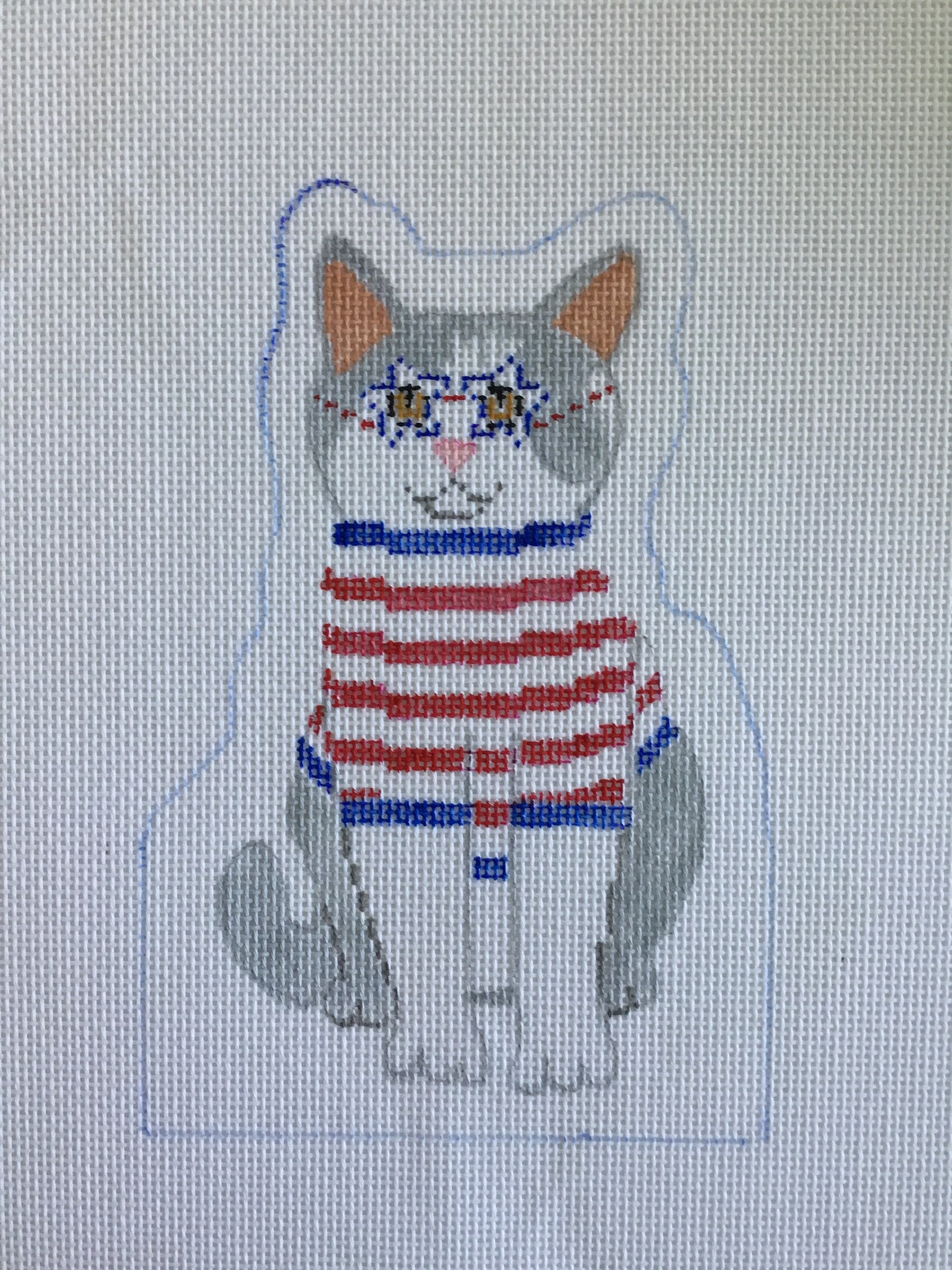 #7 July cat and stitch guide - Charlie