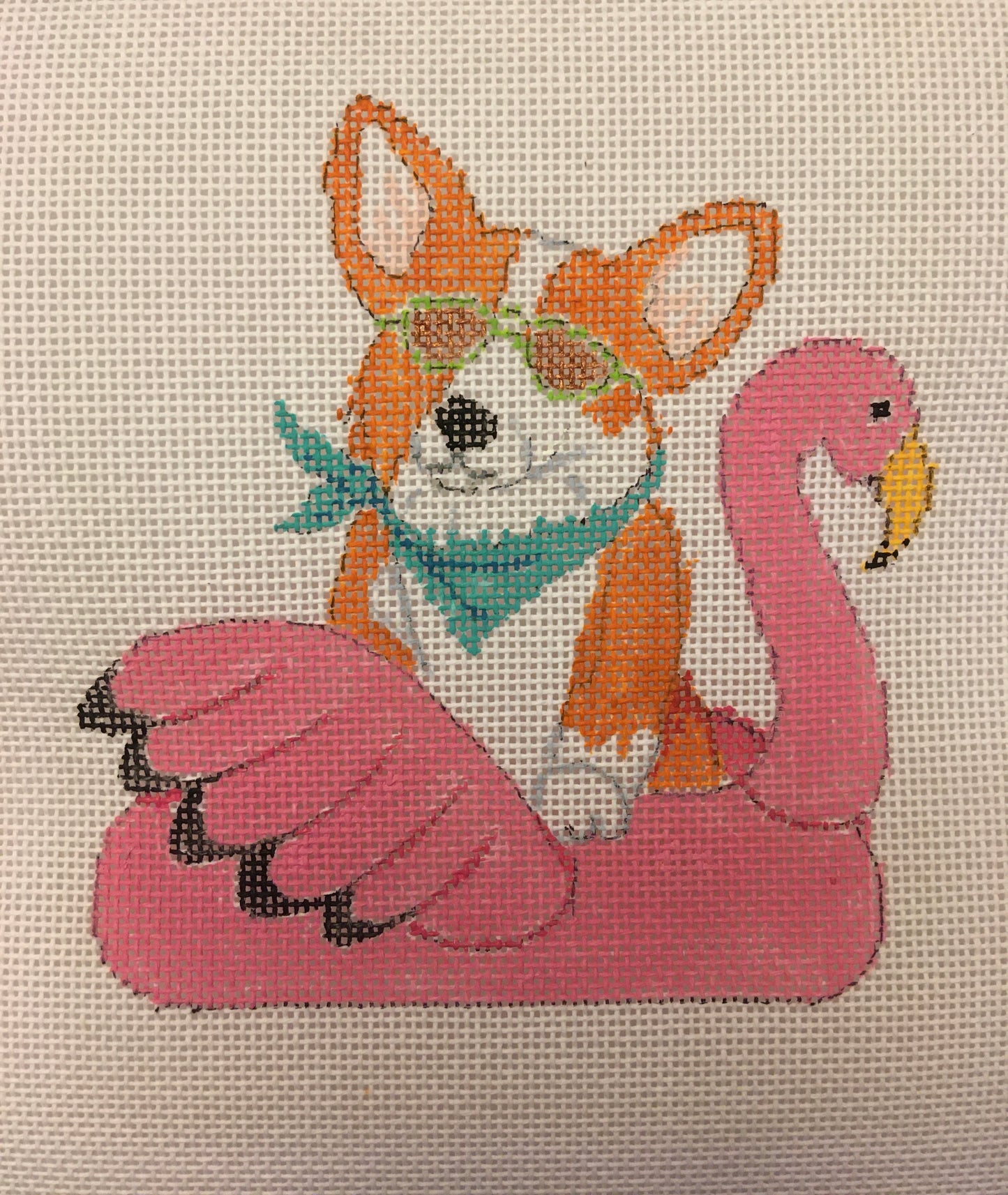 #8 August dog with stitch