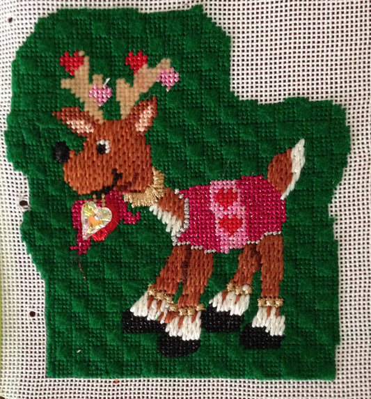 Funky Reindeer #6 Cupid with stitch guide