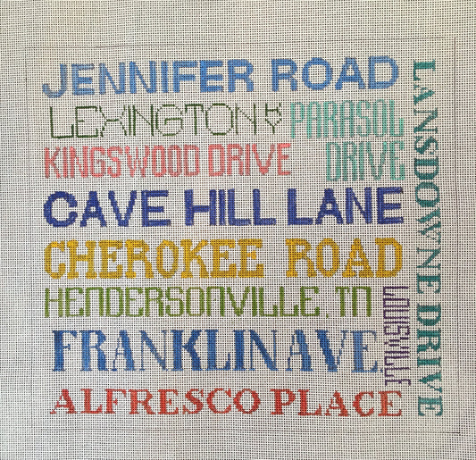 custom address pillow