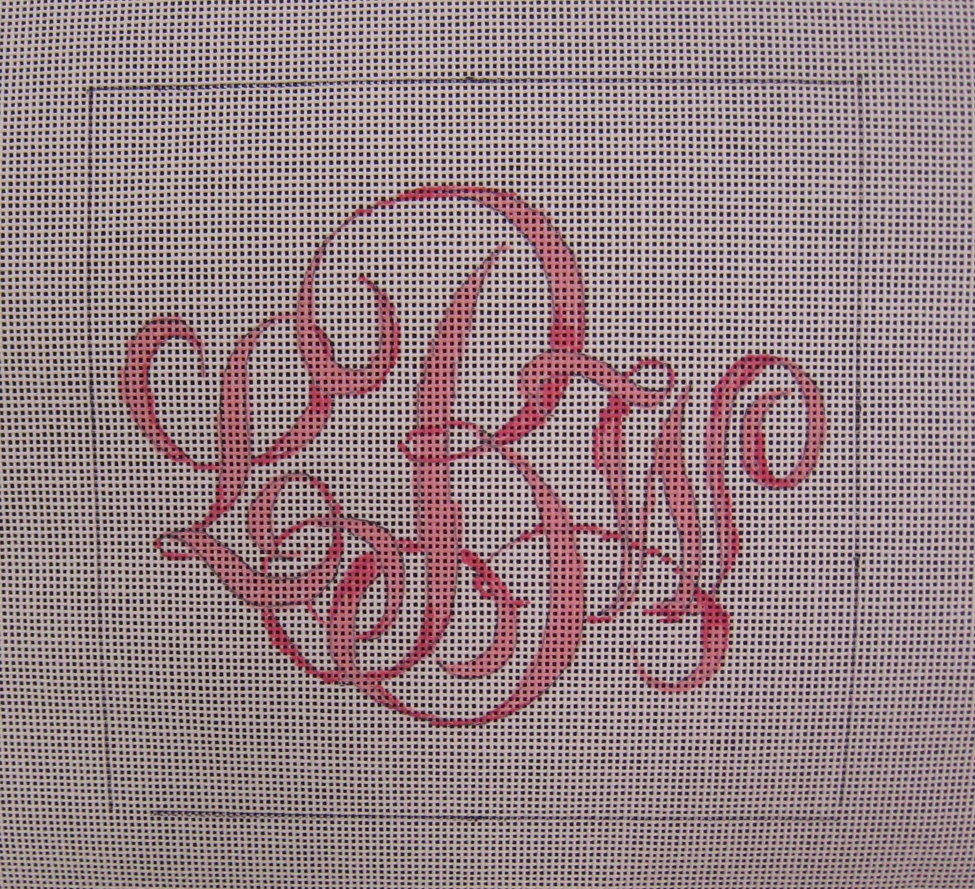 Personalized Script Monogram Small Script monogram – JJNeedlepointDesigns