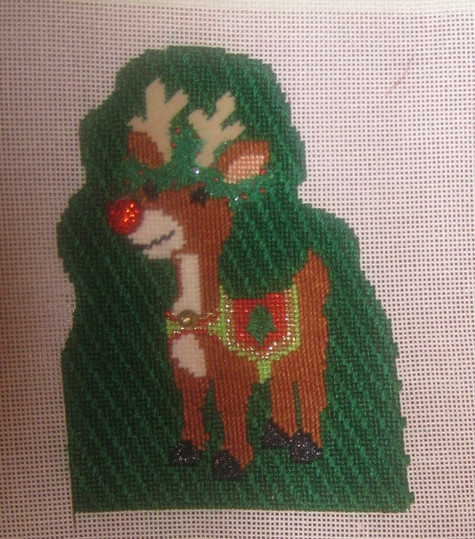 Funky Reindeer #9 - Rudolph with stitch guide