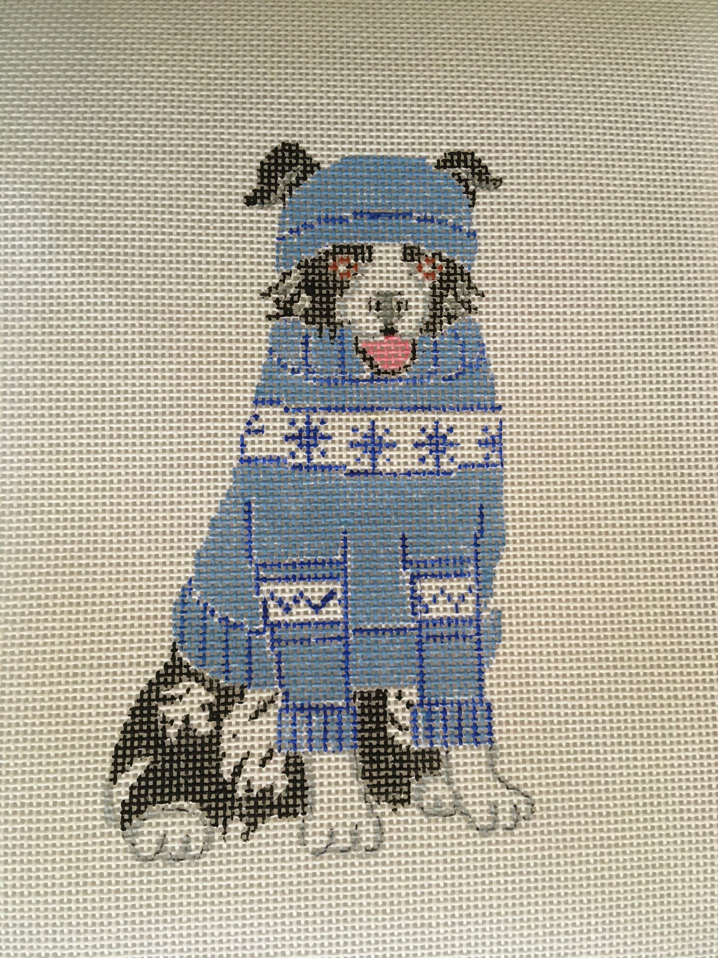 #1 January Dog with stitch guide
