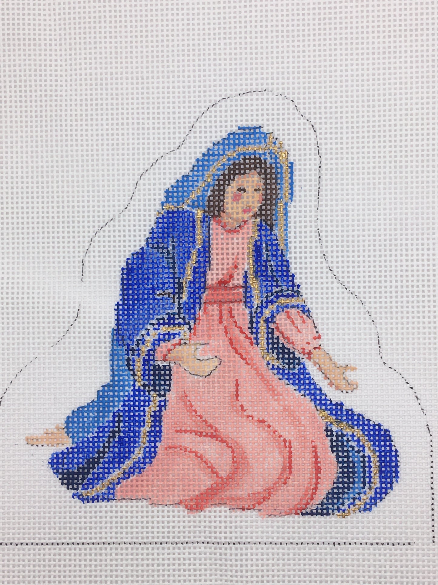 Nativity Mary with stitch guide
